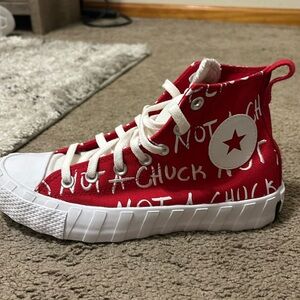 Womens Not a Chuck Red Converse